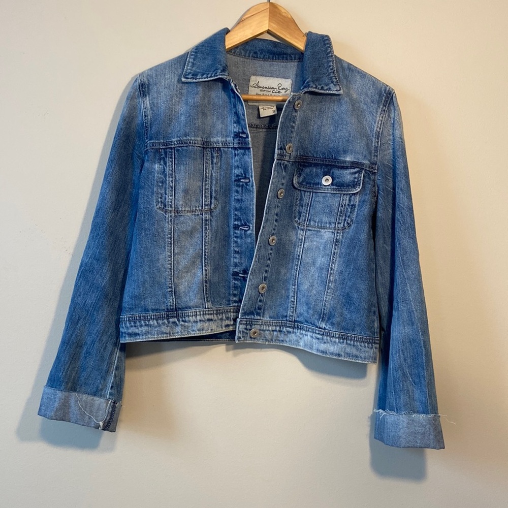 American Rag  Denim Jean jacket size S 100% cotton